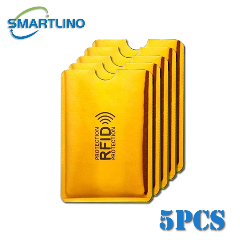 5/10/20 Stuks Anti Diefstal Bank Creditcard Protector Nfc Rfid Blokkeren Kaarthouder Portemonnee Cover aluminiumfolie Id Visitekaartje Case: Kaki