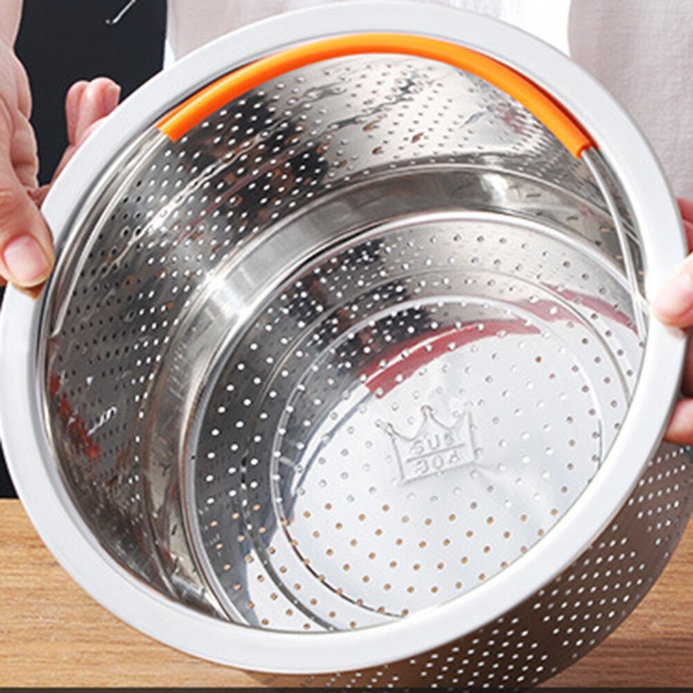 Kosz parowy robić gotowania ryżu ze stali nierdzewnej szybkowar parowy robić gotowania na parze wielofunkcyjny kosz robić czyszczenia owoców