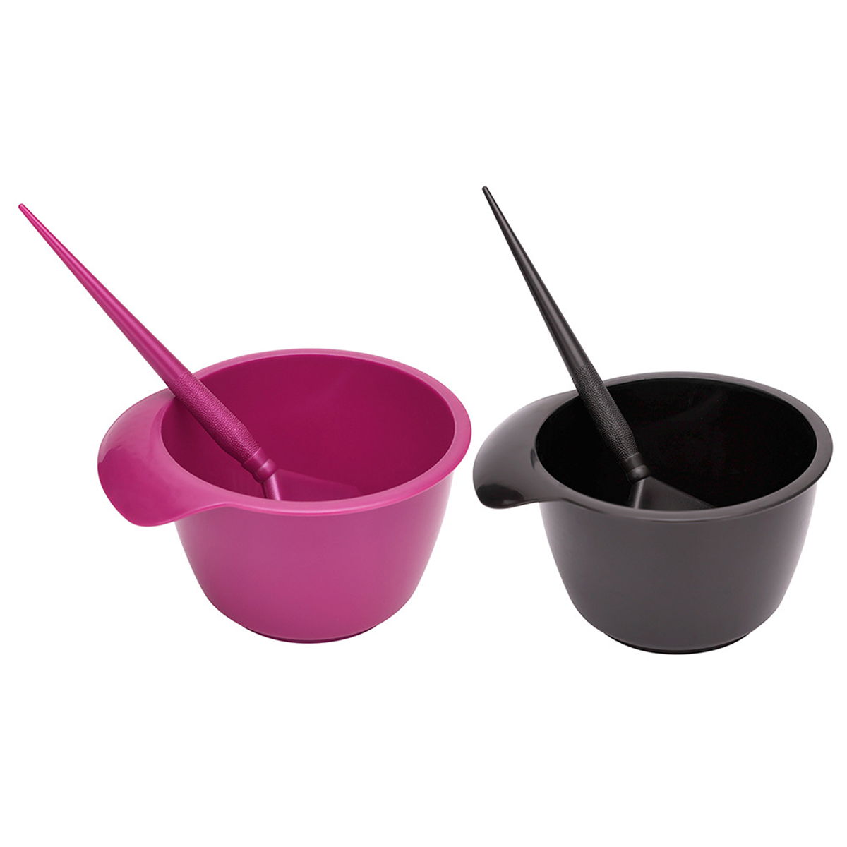 2 -delige kappersverfset, professionele haarverfset met kwast, mengkom en andere kappersbenodigdheden.