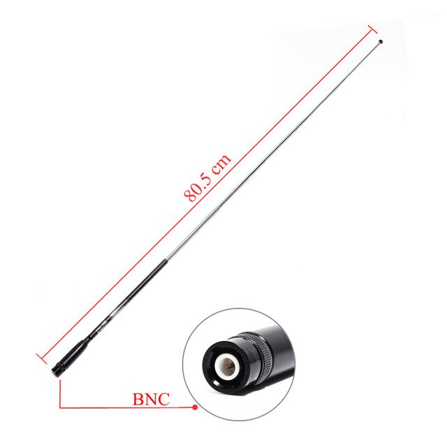 AL-800 Telescopic Dual Band 144/430MHz SMA-Female Antenna AL 800 for WOUXUN KG-UVD1P TYT BAOFENG UV-5R UV-82 Walkie Talkie: BNC