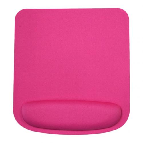 Antislip zachte sponsmat gaming muismat kussen met polssteun pc accessoire: Rozenrood