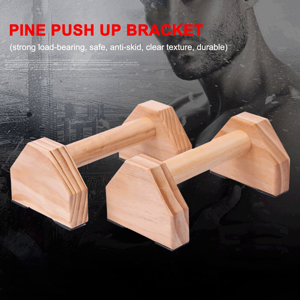 1 Paar Houten Push Up Stands Bars Gym Training Bor Grandado