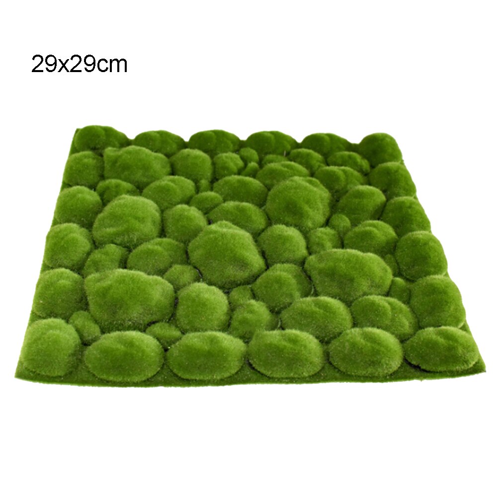 29/50cm cuadrado césped Planta Artificial hogar planta de simulación Fondo pared musgo para césped verde Sod decoración de ventanas interiores: Default Title