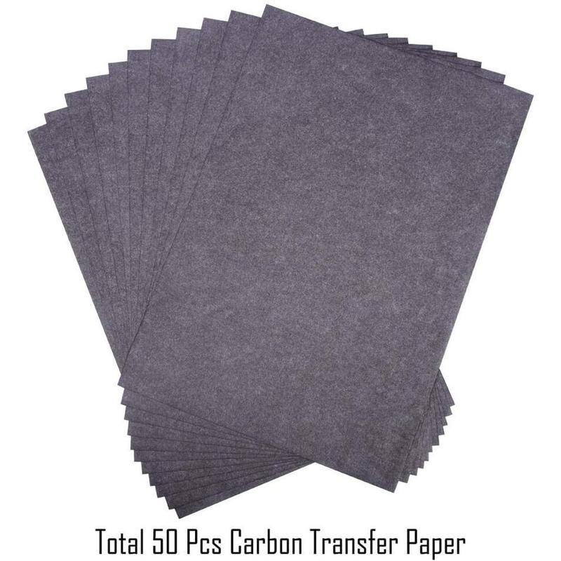 50 Stks/set Carbon Papers Graphite Enkelzijdige Zwart Carbon Papier Herbruikbare Schilderen Accessoires Leesbaar Tracing Schilderen Papier