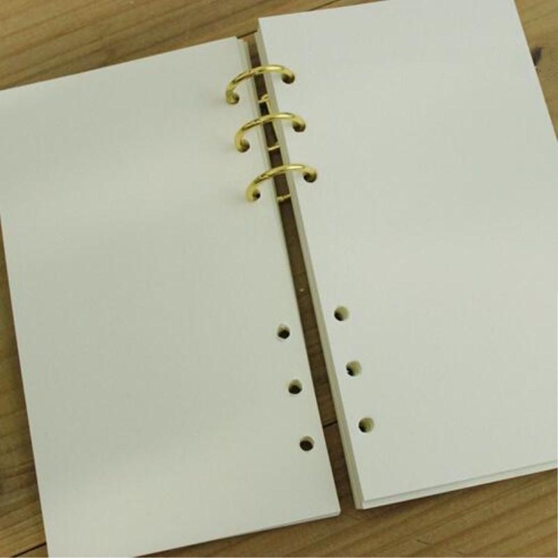 1 par løs blad spiral notesbog rustfrit stål klip 3 huller ringbinder dejligt fyld dokument notesbog sød mappe