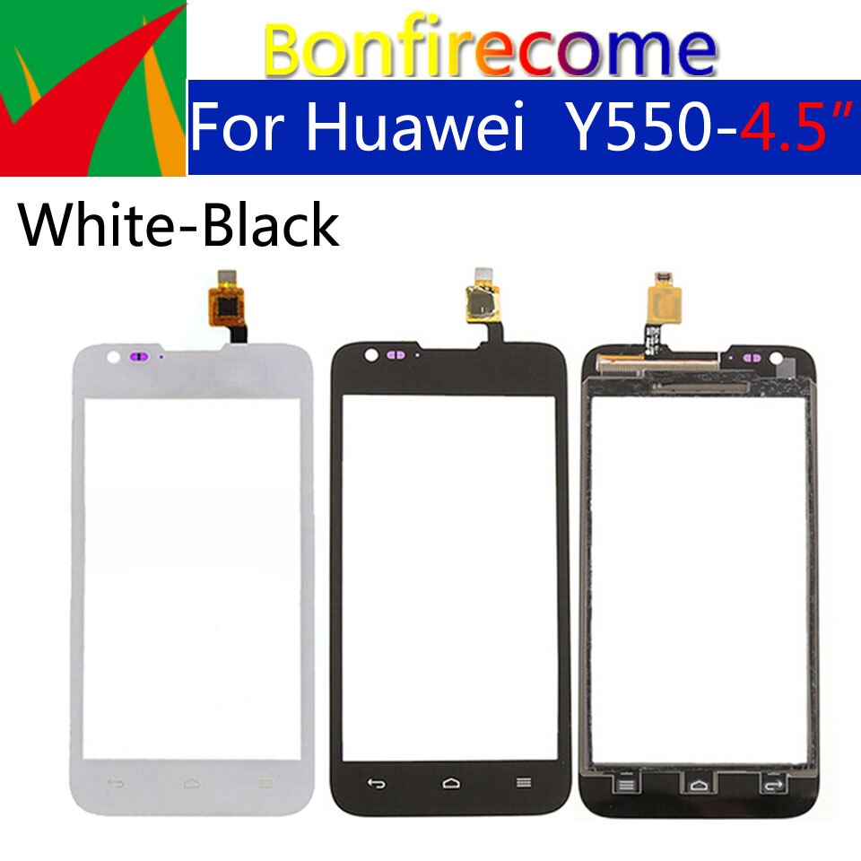 4,5 "pantalla táctil para Huawei Ascend Y550 Y550-L01 \ L02 \ L03 Touch Sensor de panel de pantalla digitalizador pantalla LCD panel de lente de vidrio