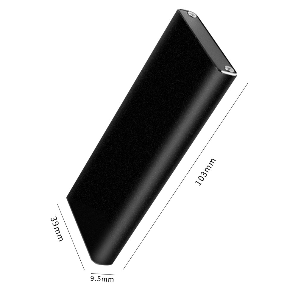 Aluminium Usb 3.1 Type C Naar M.2 Ssd Behuizing Box Ngff Solid State Drive Adapter Mobiele Case Voor 22*30/42/60/80Mm Interface