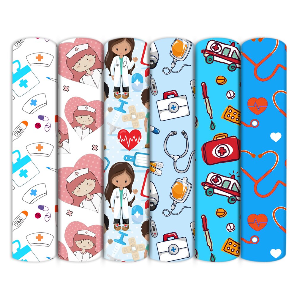 6pcs/set 50*145cm Health Polyester Cotton Fabric Set For Baby Sewing Quilting Fat Quarters Child DIY Patchwork Cloth,c12651