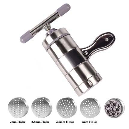 5 modus Edelstahl Pasta Nudel Hersteller Maschine Handgemachte Nudeln Presse Spaghetti Maschine Para Hacer Nudeln Obst Presse: 5P