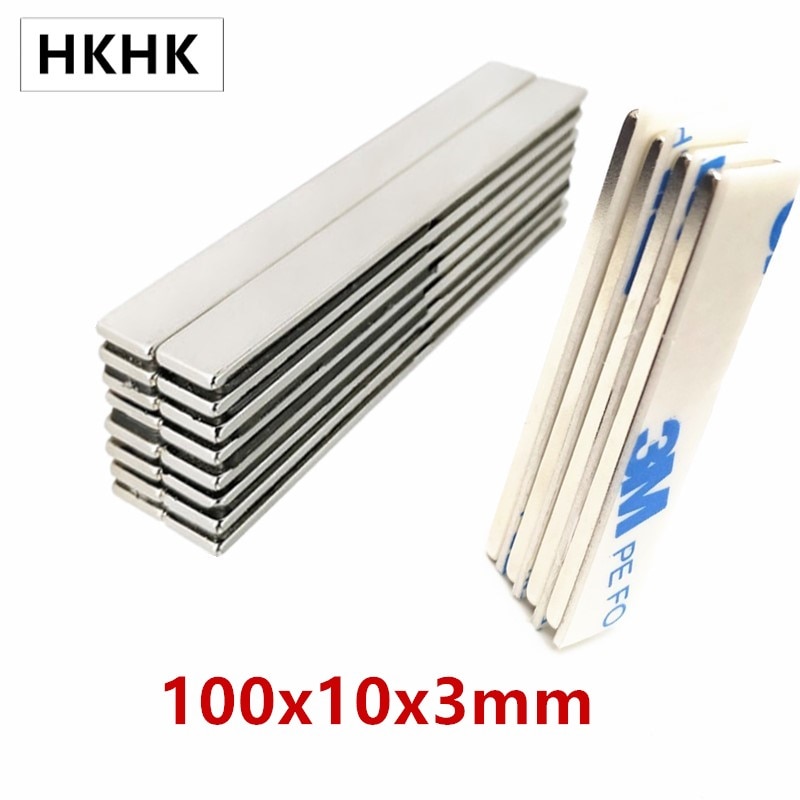 N52 100x10x3 Super Strong Magnetic Magnets Length 100mm Permanent Neodymium Magnet 100x10x3mm Longer Sheet Magnet 100*10*3 100mm