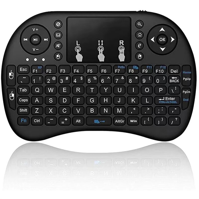 I8 Wireless Keyboard 2.4GHz Mini English Russian Touchpad Keyboard Aerial Mouse Remote Control Laptop TV Box Projector