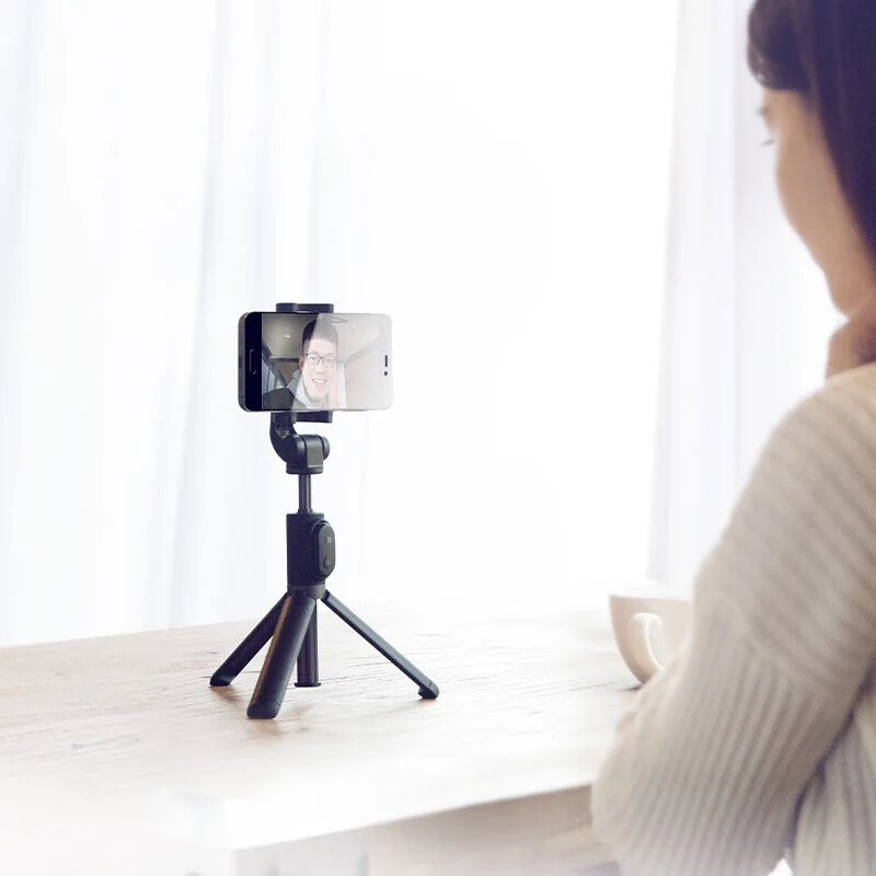 Xiaomi-Trépied monopode pliable d'origine, perche à selfie Bluetooth avec bouton sans fil, obturateur, perche à selfie pour IOS, Android, Xiaomi