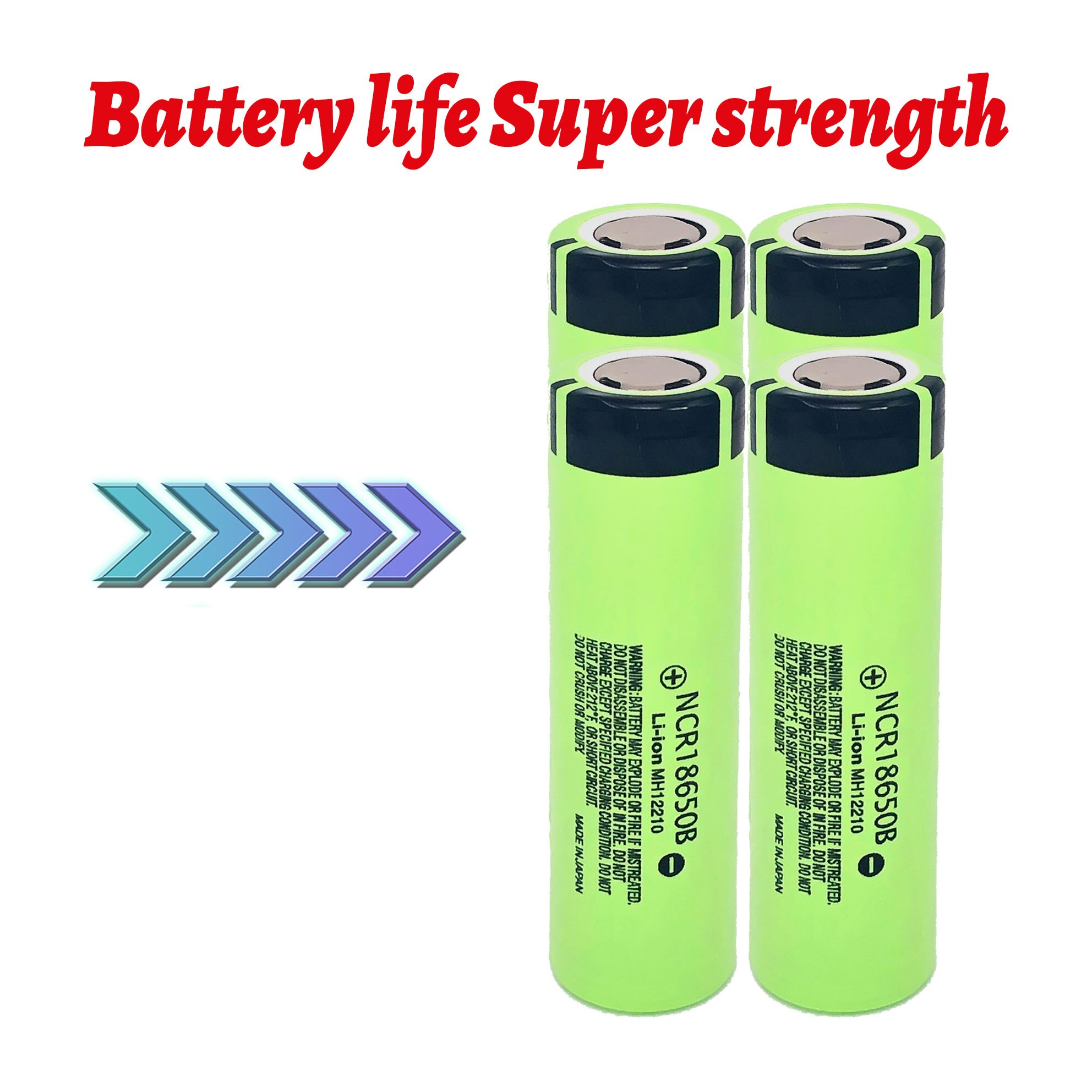 NEWEST 100% original 18650 ncr18650b 3.7V 3400mah lithium battery flashlight battery
