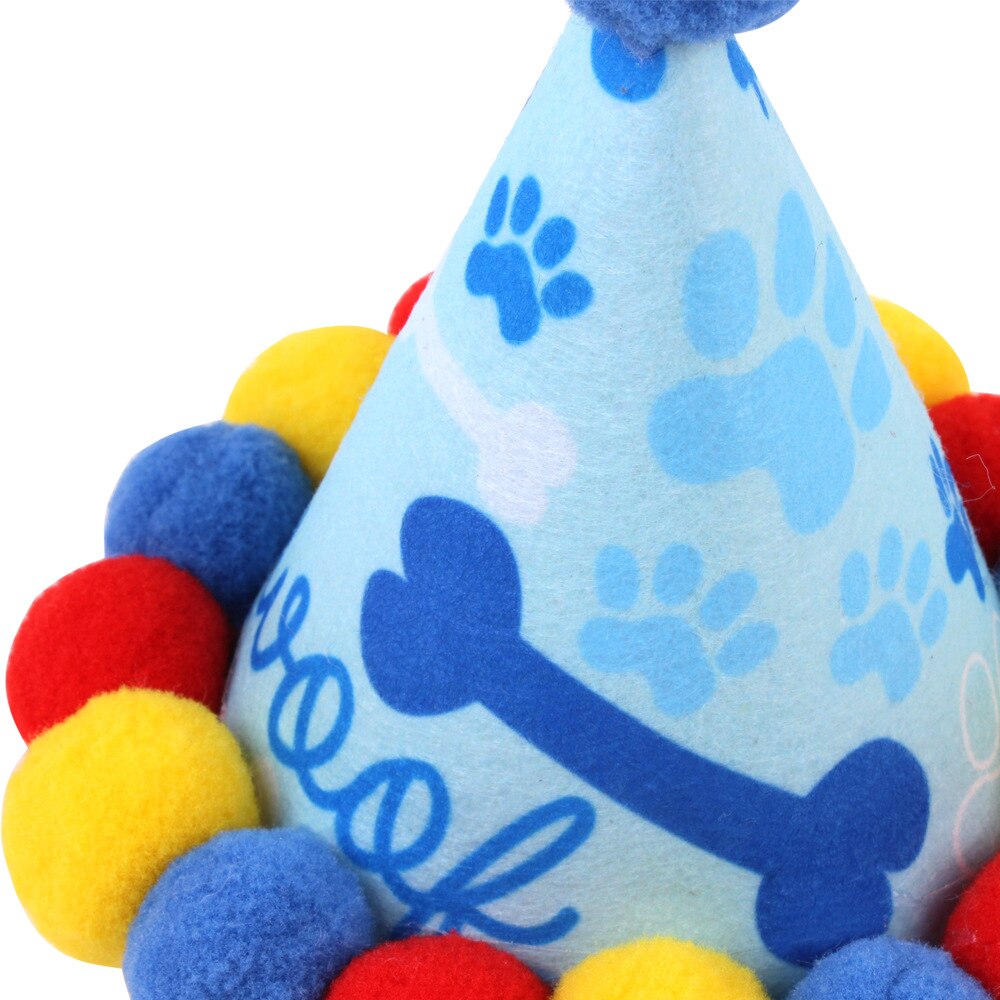 Hund fødselsdag bandana hat tørklæde fest leverer dekorationer søde fødselsdagsdragt ideelle til små mellemstore hunde katte