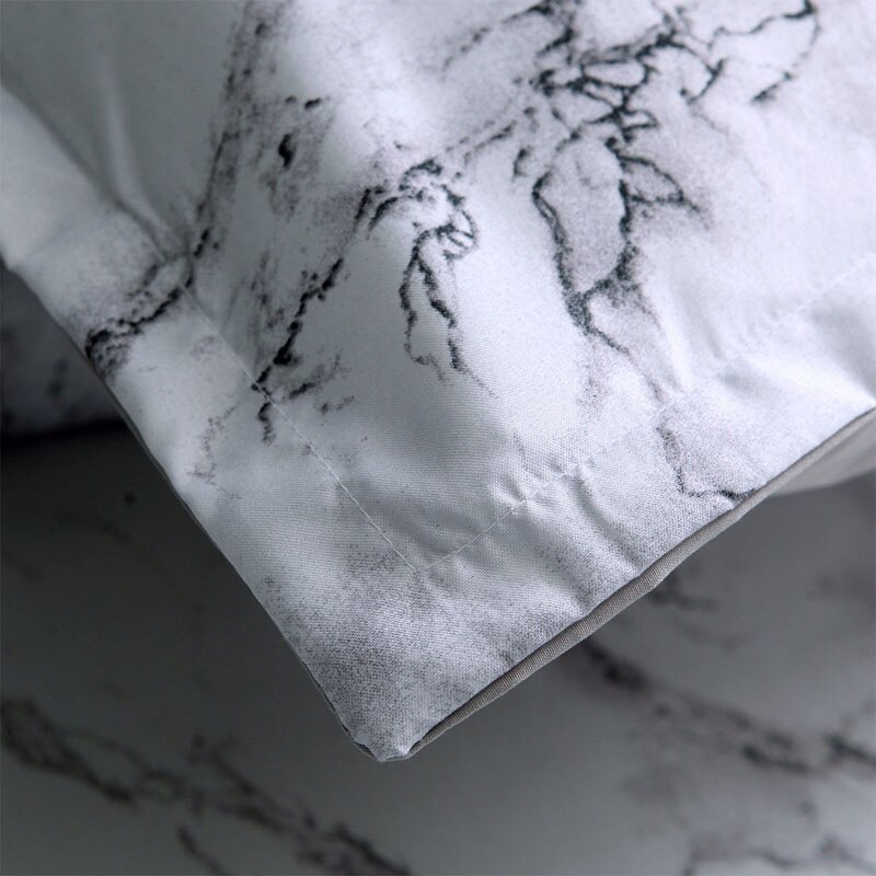 Marble Lines Bedding Set Single AU EU Double Full Queen King 5 Size Duvet Cover With Pillowcase Set