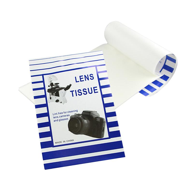 100 Stck Staub Tücher Mikroskop Kamera Objektiv Reinigung Papier SLR Mikroskop Reinigung Papier Erweiterte Objektiv Papier (Weiß)