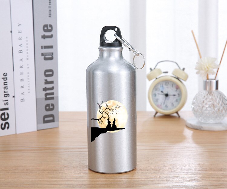 en aluminium paille bouteille d'eau mignon Animal tasse à boire Portable grande capacité pour Sport Camping randonnée tasses de mélange: SW1539