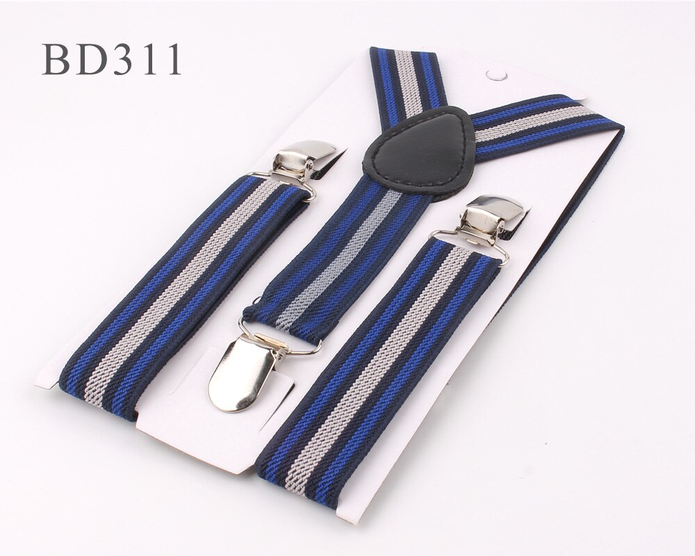 Adjustable Kids Suspenders Elastic Striped Suspender Candy Color Children Braces Wedding Accessories Girls Boys Straps: Pink