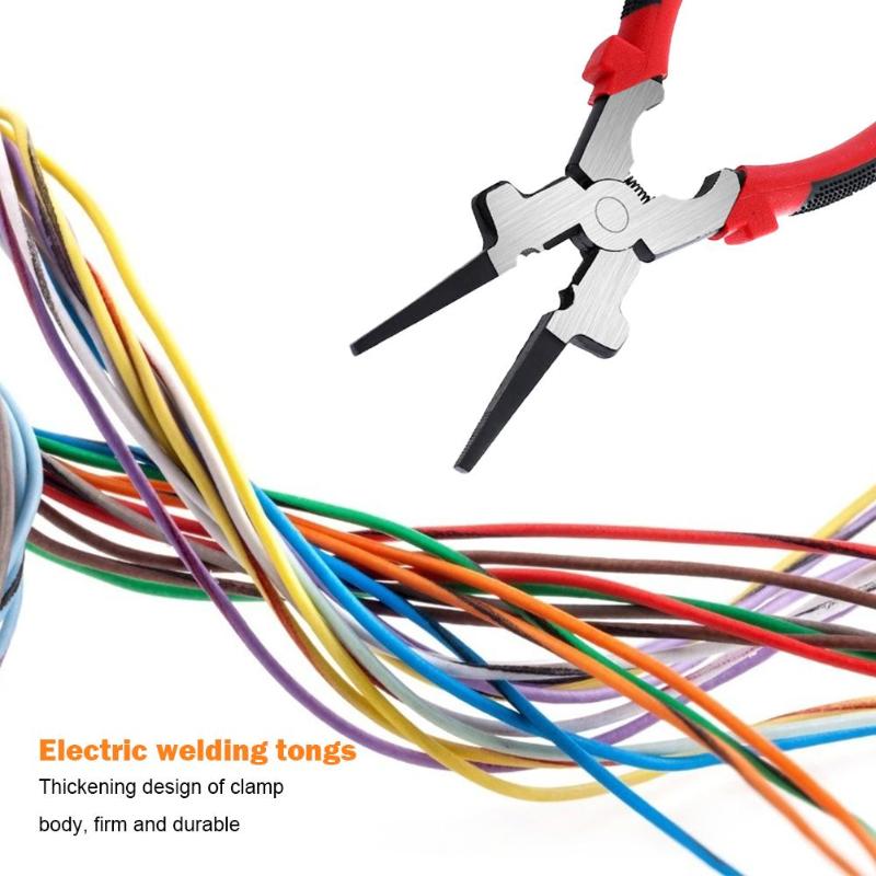 Multi-purpose MIG Welding Pliers Carbon Steel Anti-slip Handle Clamp Forcep