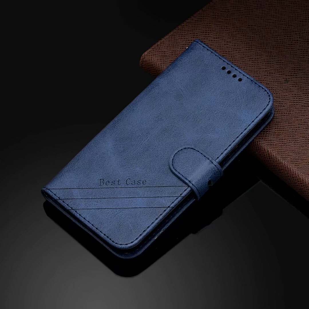 For Huawei Honor 8 Lite Case Leather Flip Case sFor Funda Huawei Honor8 Lite Honor 8Lite Honor8Lite Cases Magnetic Wallet Cover: Blue