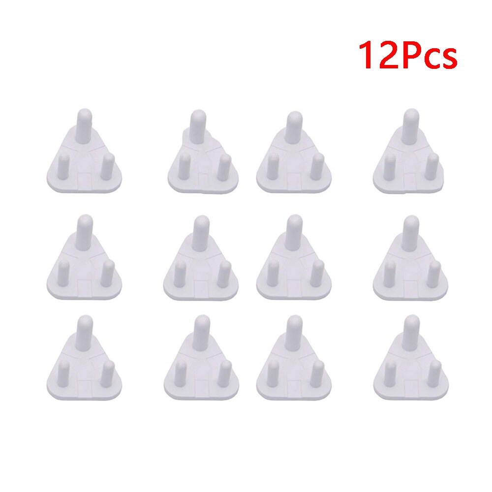 12Pcs Children Safety Power Socket Baby Electricity Protector Cover South African Standard Electrical Outlet Cover Plugs: Default Title