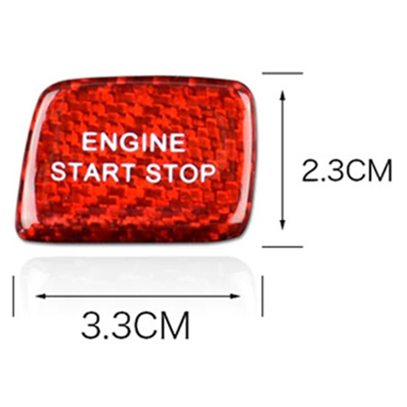 Carbon Fiber Car Ignition Device Button Engine Start Stop Switch Sticker for Chevrolet Camaro Accessories