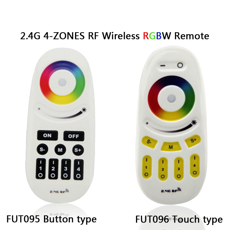 Miboxer 2.4g 4 sone 8 sone trådløs fjernkontroll rf rgbww rgb cct led pære led downlight bryter led strip panel lyskontroller