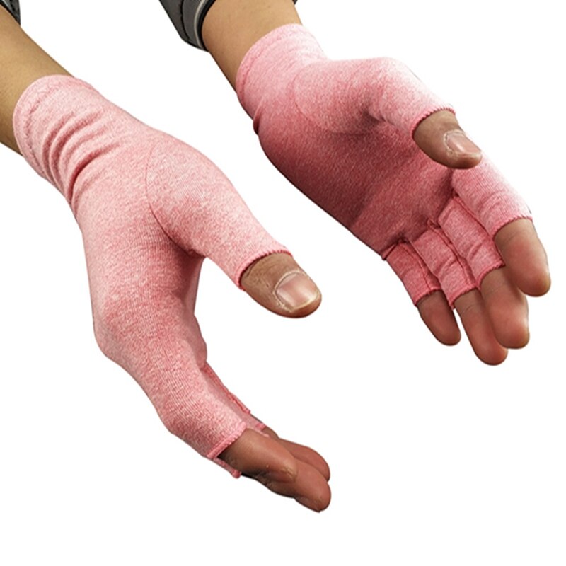 Men Women Half Finger Sports Compression Gloves Lightweight Breathable Recovery Sports Handwear Cotton