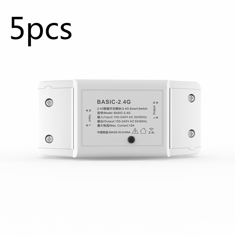 Itead basic  r2 minidiy-moduulia bluetooth valokytkin langaton sovellus kaukosäädin kytkin 220v älykodin sähkökytkintä: 01 5 kpl