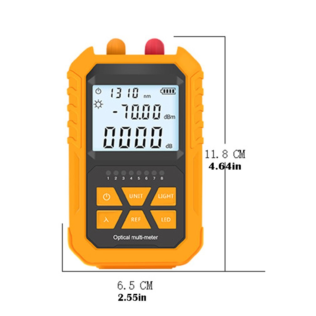 Rechargeable Optical Power Meter Red Light Pen 15mW A-type Optical Fiber Light Decay Test Optical Power Meter Red Light Pen