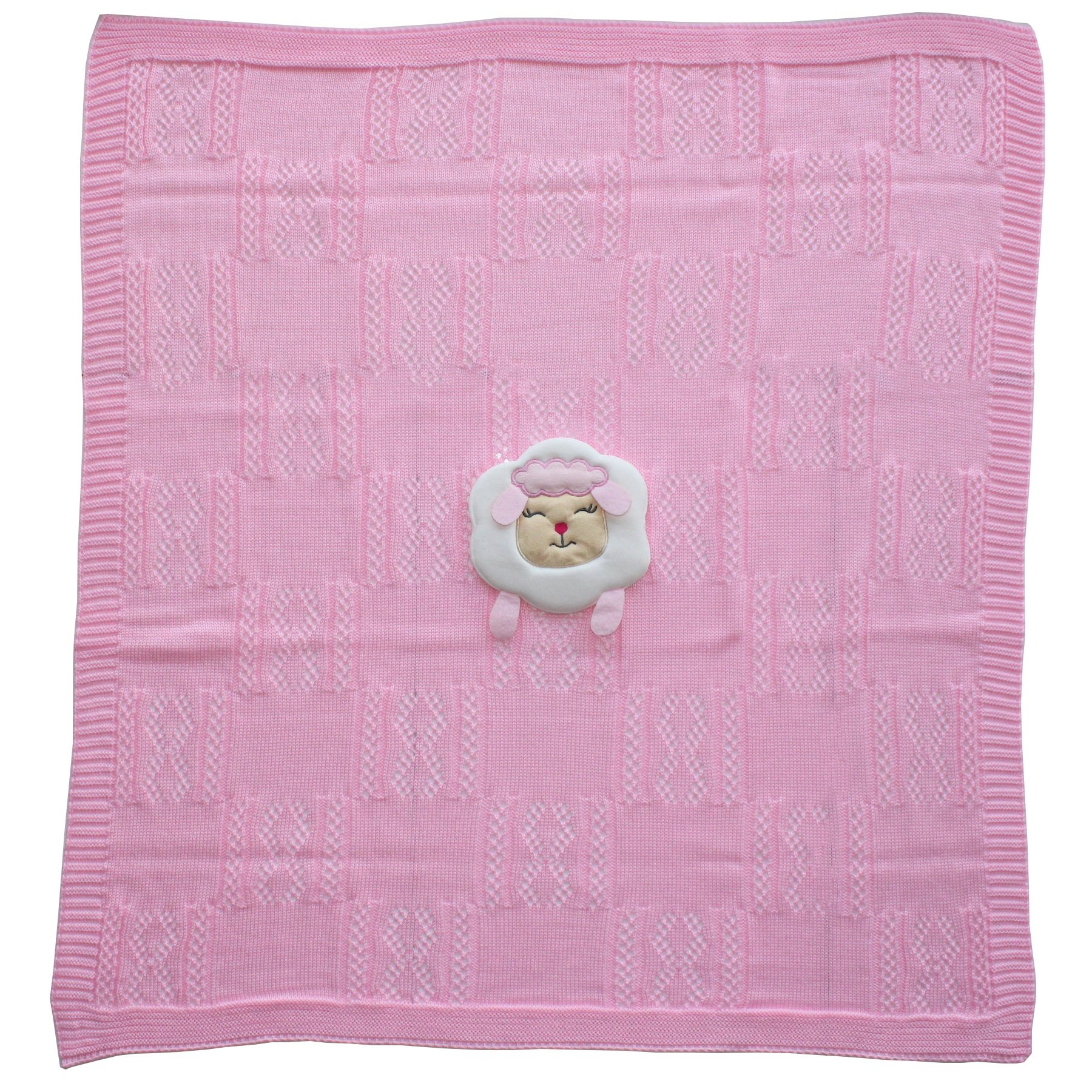 Knitwear Pink Little Lamb Girl Baby Blanket