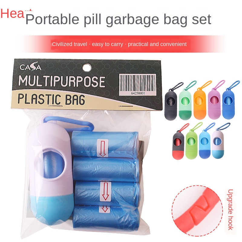 Conjunto de sacos de lixo para cão, seguro, não tóxico, resíduos, saco de cocô, produtos para cães, acessórios limpos, brinquedo