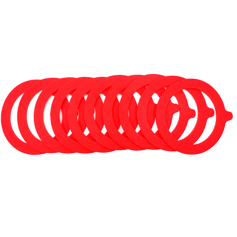 5Pcs Silicone Replacement Gasket Airtight Seals Rings Leak Proof Canning Seals for Glass Clip Top Jars Storage Containers: Dark Khaki
