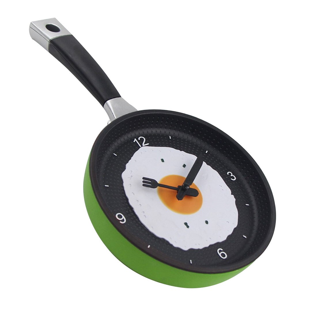 Couverts omelette pot forme cuisine horloge créative moderne décoration de la maison suspendus table: green