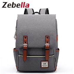 Zebella – sac à dos d'école pour filles et garçons, sac à dos pour étudiants, voyage pour adolescents: Gray