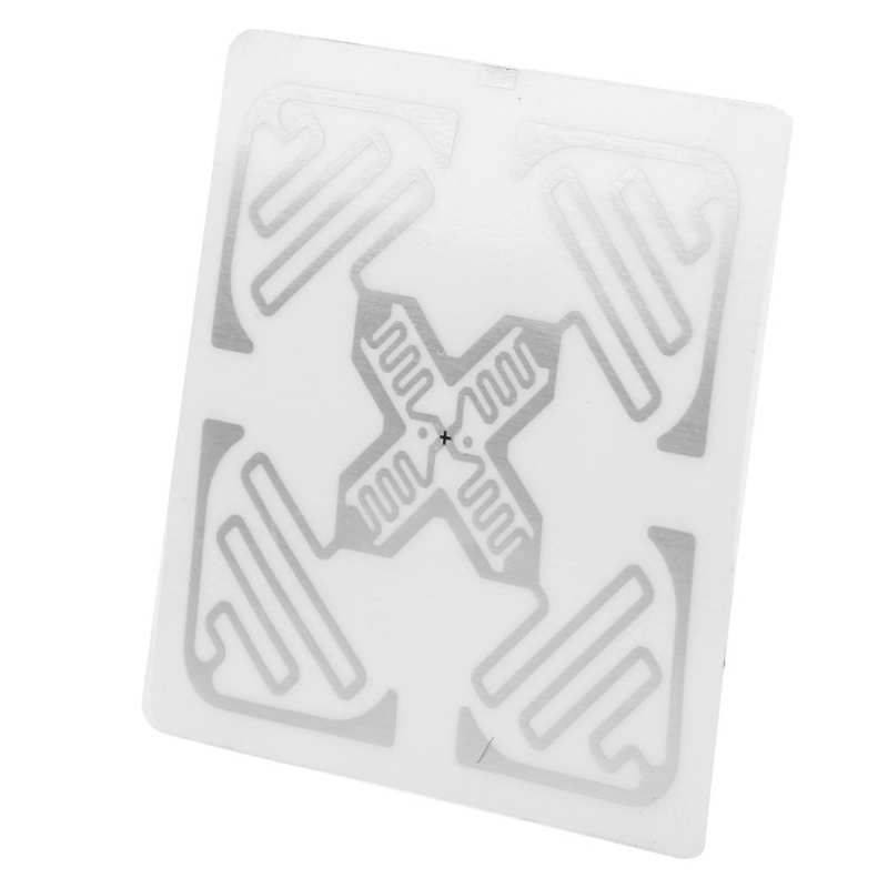 100pcs UHF RFID Labels 860-960MHz Electronic Indentification Tag for Warehouse Assets Management 50x50mm
