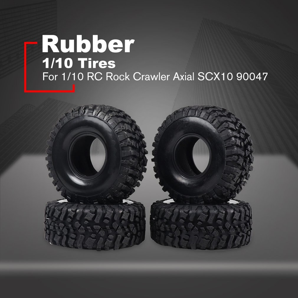 4 Stuks 120Mm 1.9 "Band Met Schuim Voor 1/10 Rc Rock Crawler Axiale SCX10 90047 D90 D110 TF2 tamiya CC01 Traxxas TRX-4