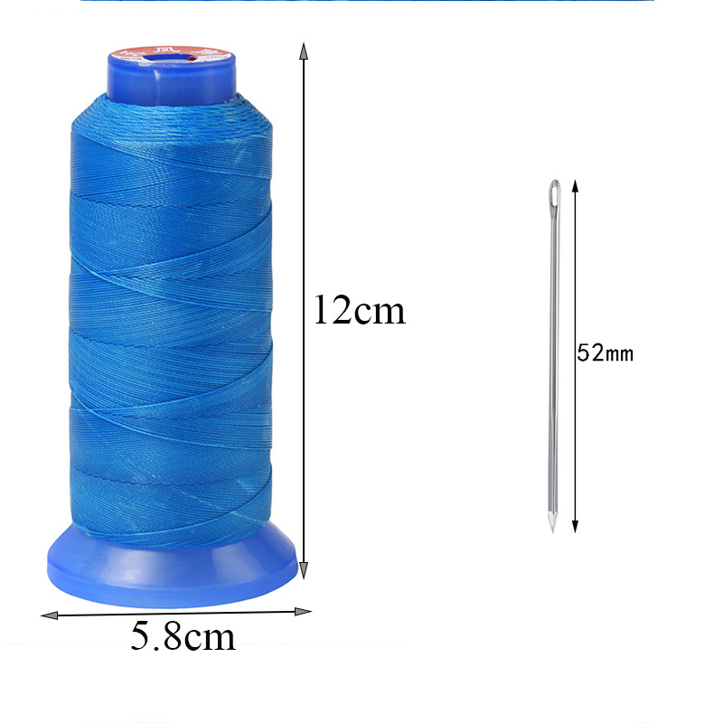 Round Waxed Thread Waxed Hand Leather Stitching Cord Sewing Circular 500D Wax Line 0.55mm Polyester Hand Leather Needles