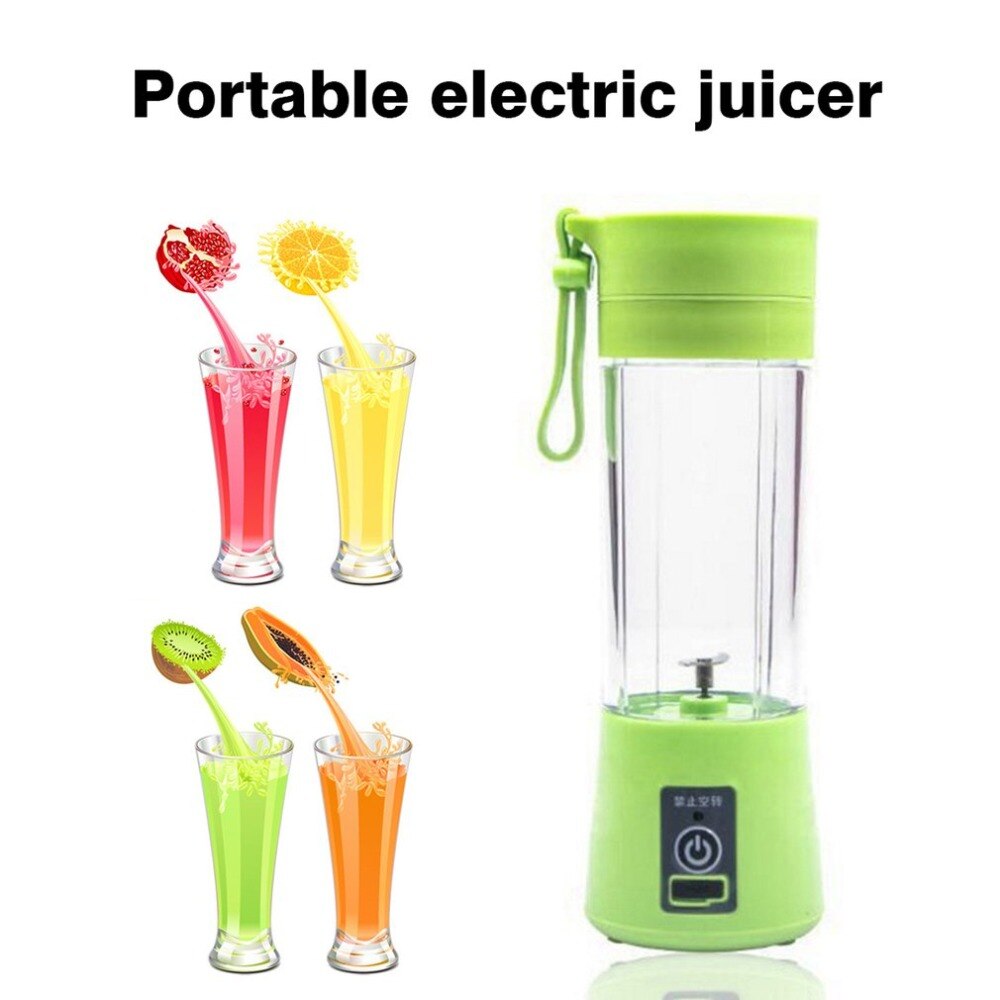 Smoothie maker blender ryst slow juicer mini bærbar usb genopladelig elektrisk frugtjuicer maskine