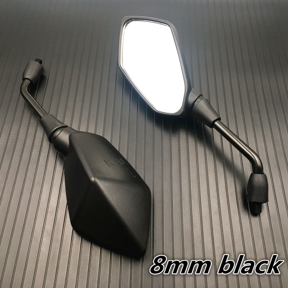 Universial 8mm 10mm Motorcycle Mirror Scooter E-Bike Rearview Mirrors 2Pcs/Pair Electromobile Back Side Convex Mirror: Lavender
