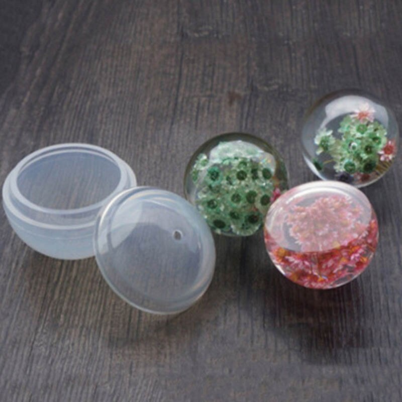Diy bolvormige siliconen mal voor het maken van harsbal-sieraden