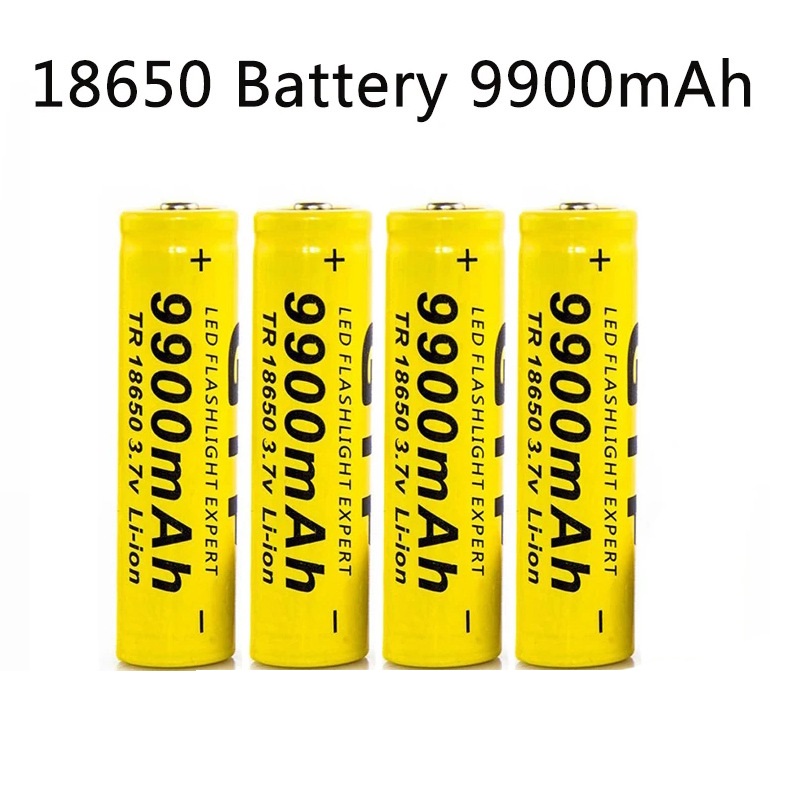 18650 Battery Rechargeable Battery 3.7V 18650 9900mAh Capacity Li-ion Rechargeable Battery For Flashlight Torch Battery