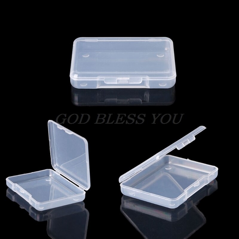 Rectangle Plastic Storage Case Collection Box Jewelry Container Business Card Box Hardware Tool Accessories Organizer Holder