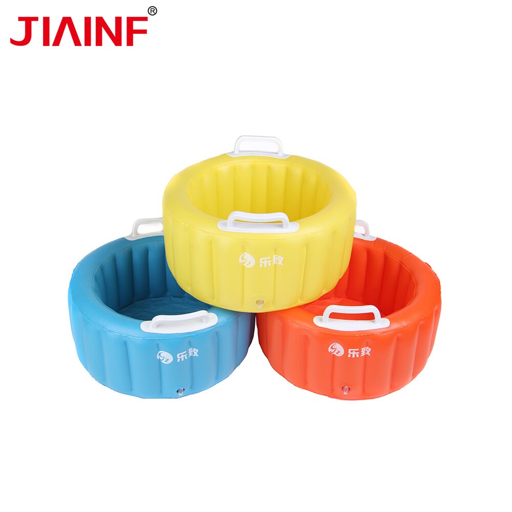 Jiainf outdoor ijsdranken draagbare emmer huishoudelijke praktische opblaasbare bak 15*30cm opblaasbare mand baby waterpot