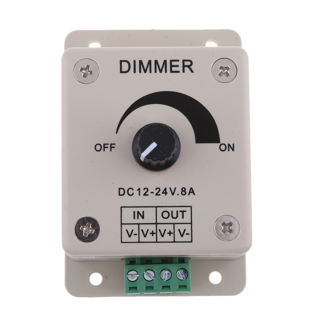 DC12-24V 8Amp 0%-100% PWM Dimmen Controller für Led-leuchten, Band Lichter, Band Lichter, einstellbare Helligkeit Licht Schalter