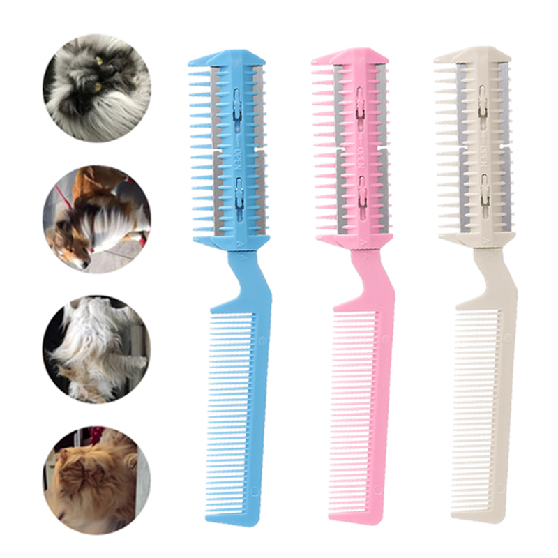 1 stk hund kat saks frisør værktøj kæledyr hår trimning barbermaskine pleje kamblade udtynding kæledyr leverandører