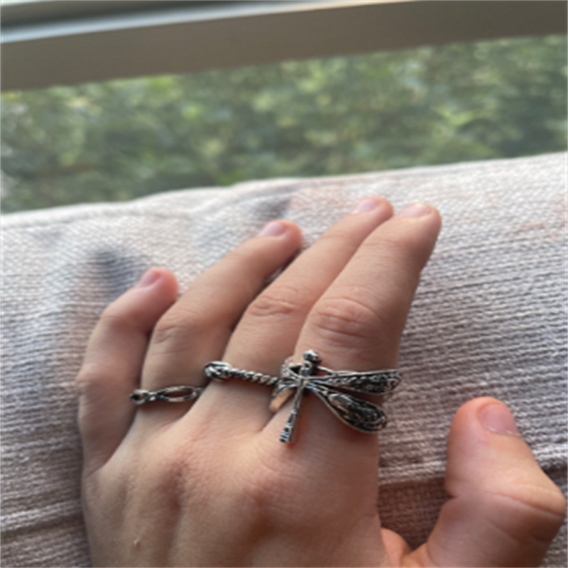 Bague en forme de libellule pour femmes, rétro, créativité, , Simple pour plusieurs Occasions, bijoux de fête, de mariage,