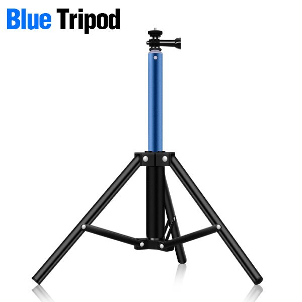Universal Portable Aluminum Tripod Stand Mount Digital Camera Tripod For Phone Selfie Flash Photo Relfectors Softboxes Lights: blue