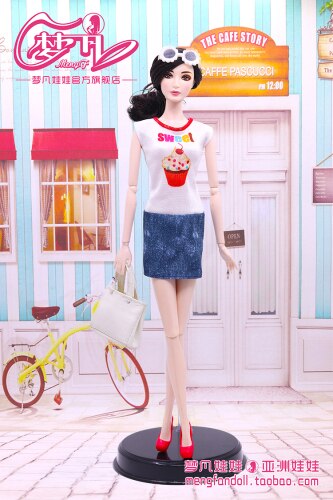 30cm Doll Dress Clothes suit for licca For ob24 ob27 Doll for Mengfan Doll Accessories Baby Toys Best Girl': Gold