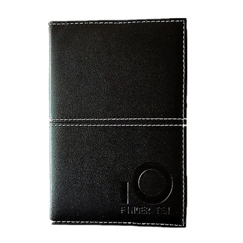 PU Leather Cover Golf Scorecard Holder Scoring Book Wallet Training Aids Score Card with 2 Paper Pencil Pen Deluxe Stat Tracker: Black